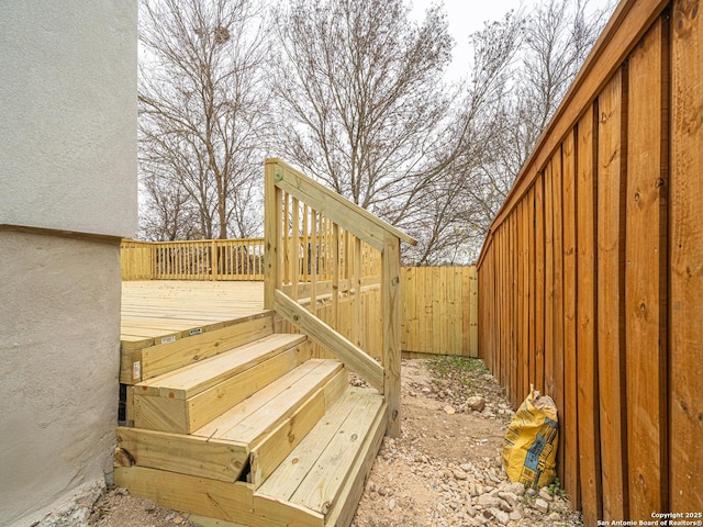 view of wooden terrace