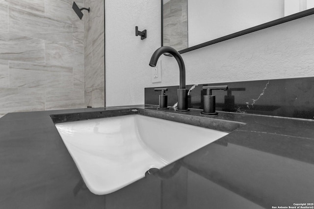 interior details featuring sink