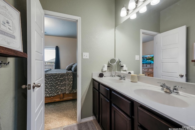 bathroom with vanity