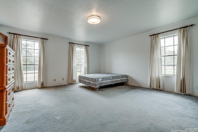 unfurnished bedroom with light carpet