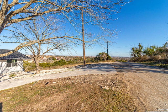 view of road