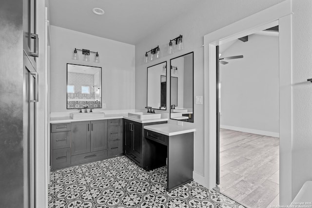 bathroom with vanity