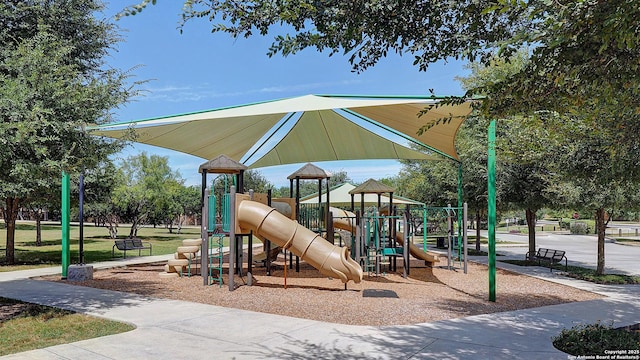 view of play area