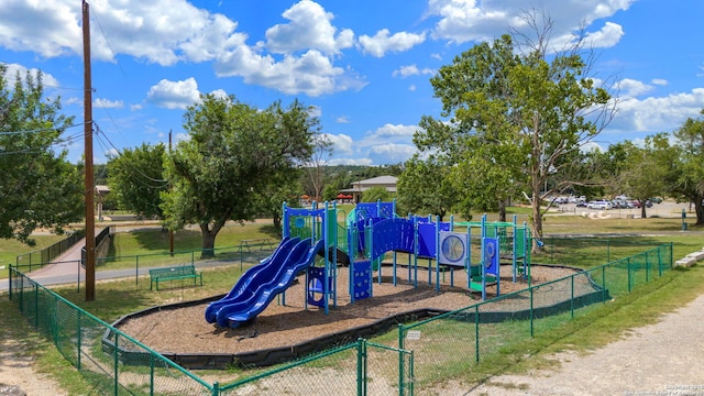 view of play area