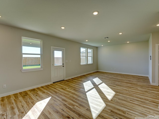 interior space featuring light hardwood / wood-style flooring