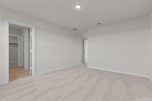 empty room with light carpet