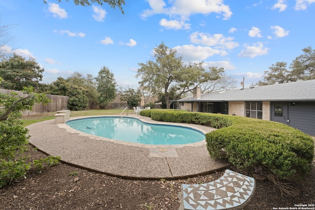 view of pool