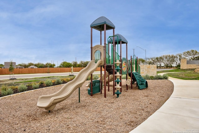 view of jungle gym