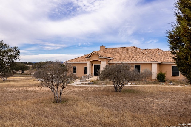 view of mediterranean / spanish house