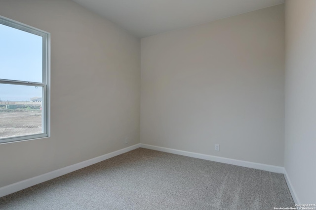 unfurnished room with carpet