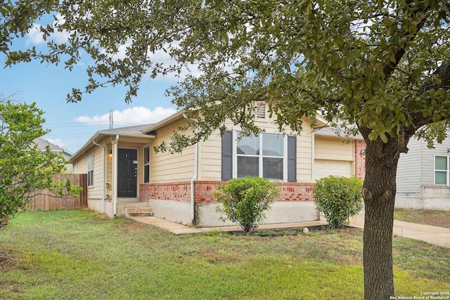 view of side of home featuring a yard