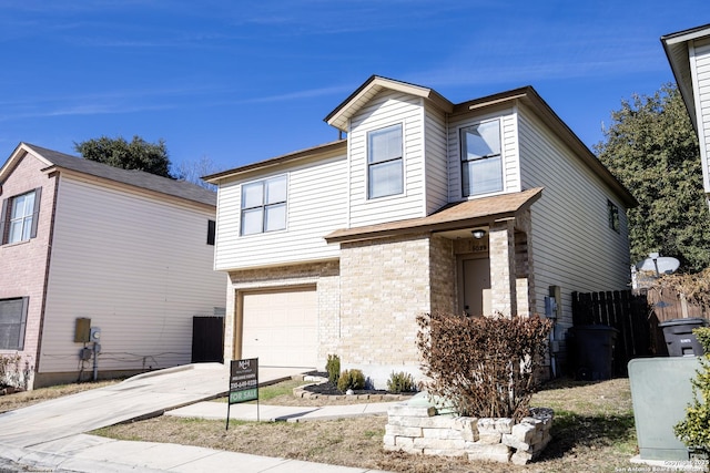 view of front of house featuring a garage