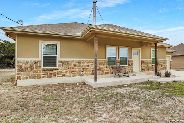 view of rear view of property