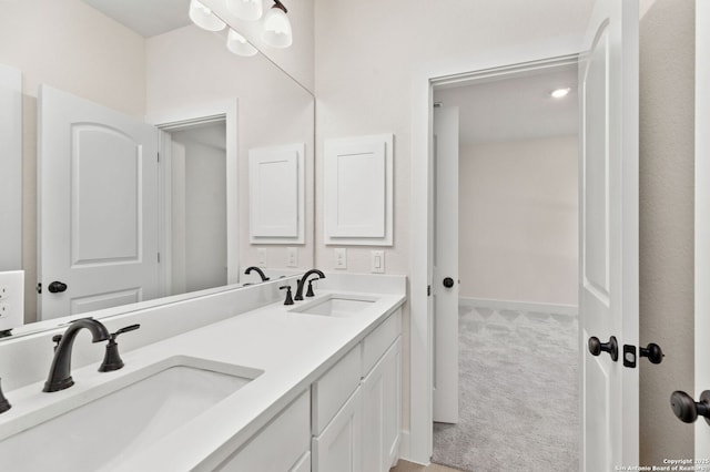 bathroom featuring vanity