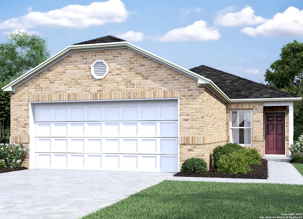 view of front of home featuring a garage