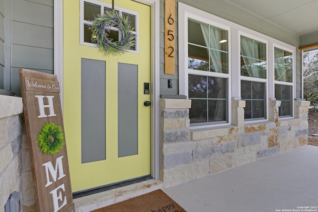 view of entrance to property