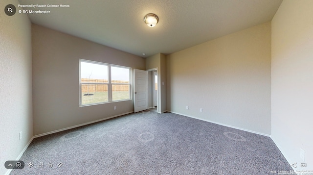 view of carpeted empty room