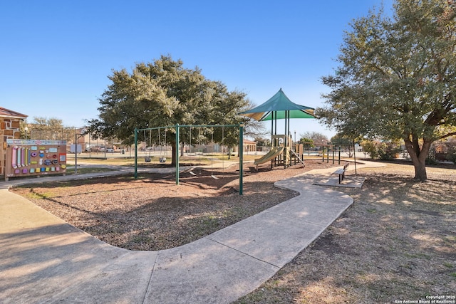 view of jungle gym