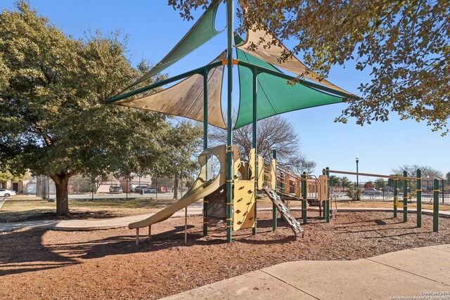 view of jungle gym