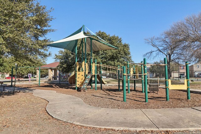 view of jungle gym