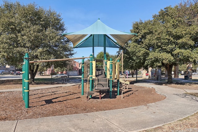 view of jungle gym