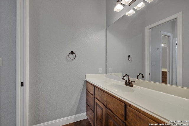 bathroom with vanity