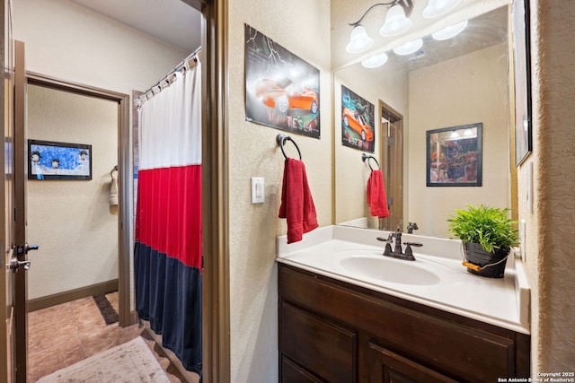 bathroom featuring vanity