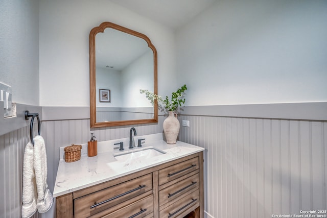 bathroom featuring vanity