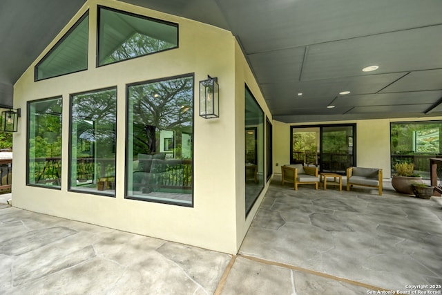 view of patio / terrace featuring outdoor lounge area