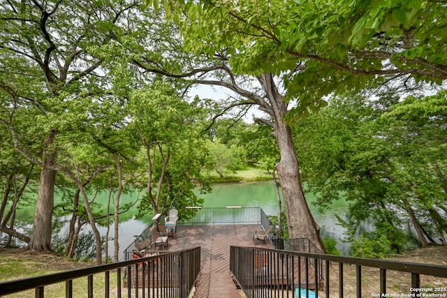 view of water feature