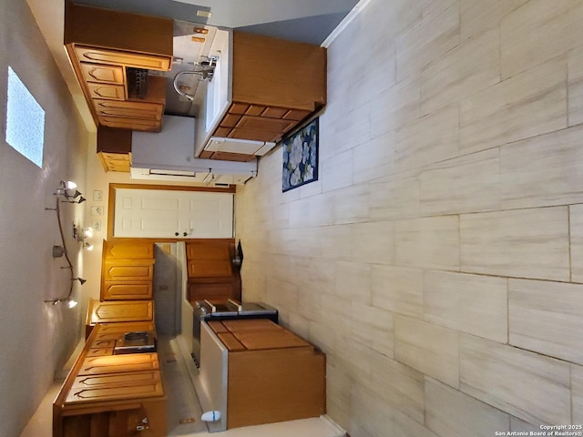 kitchen featuring white cabinets