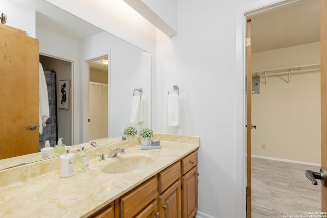 bathroom featuring vanity