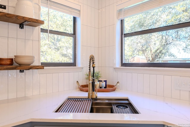 interior details with sink