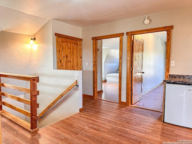 hall featuring light hardwood / wood-style flooring