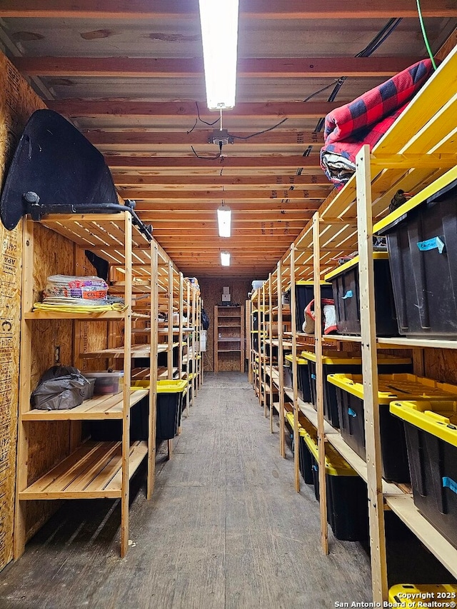 view of storage