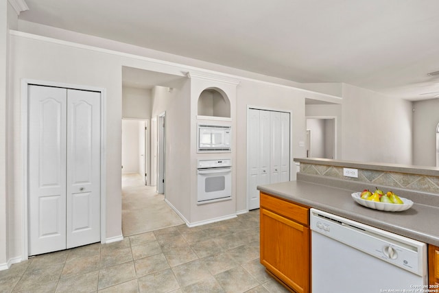 kitchen with white appliances