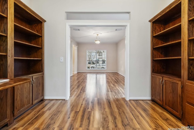 interior space featuring hardwood / wood-style flooring