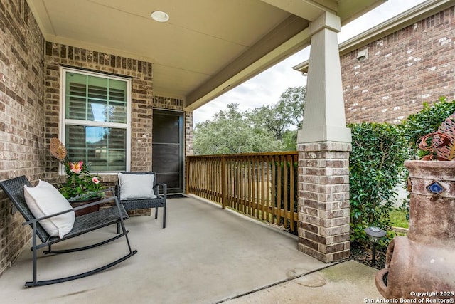 view of patio / terrace featuring a porch