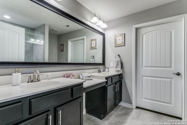 bathroom with vanity