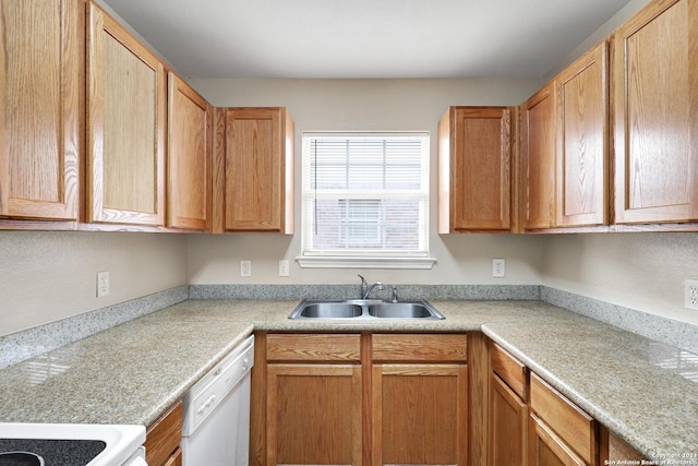 kitchen with sink and dishwasher