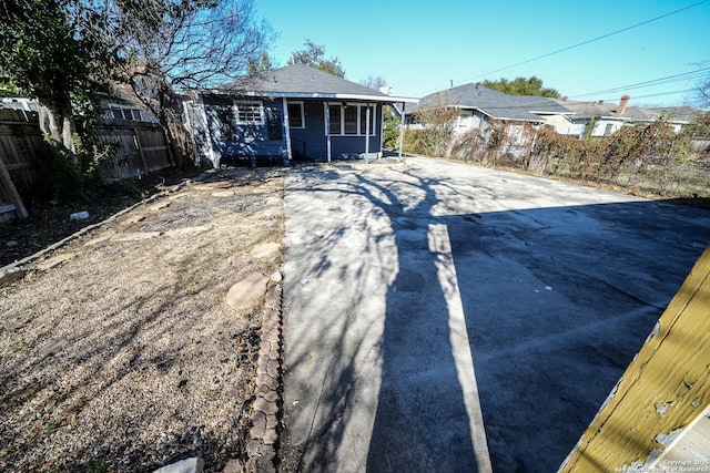 view of front of home