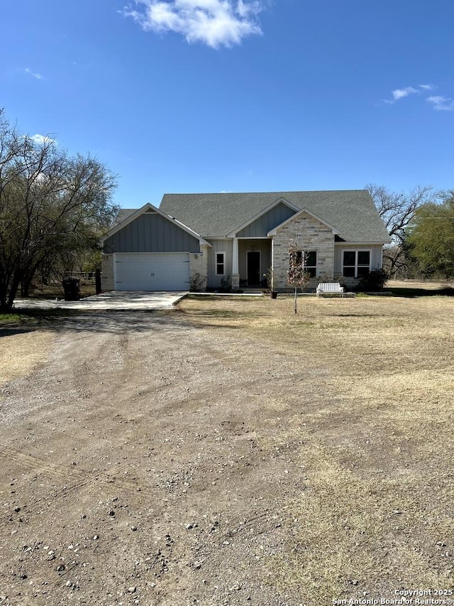 ranch-style house with a garage