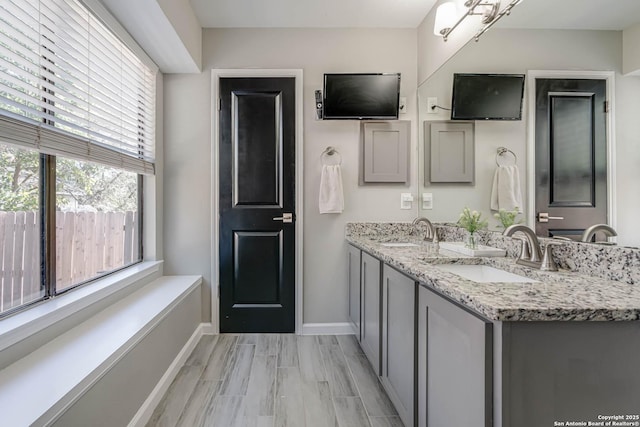 bathroom featuring vanity