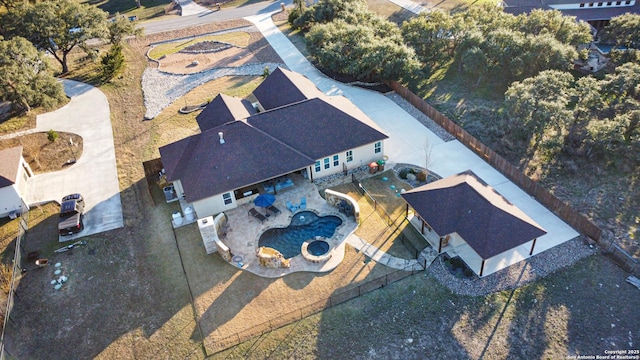 birds eye view of property