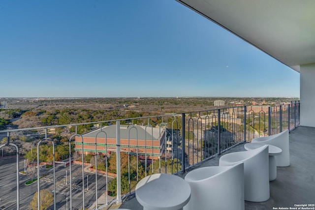 view of balcony