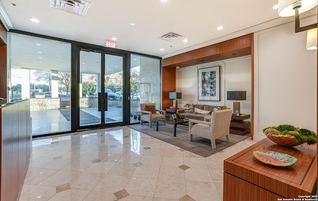 view of community lobby