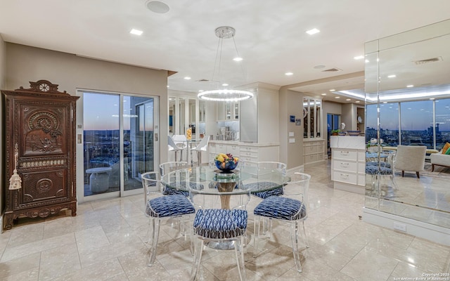 view of dining room