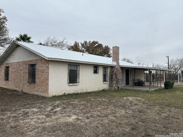 view of rear view of property