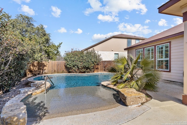 view of pool with a patio area