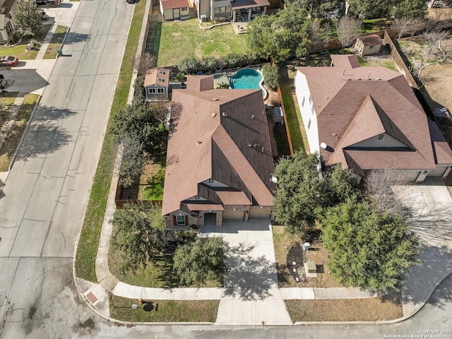 birds eye view of property